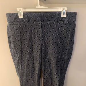 Navy and White Polka Dot Business Pants!